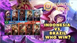 HONOR OF KINGS  Indonesia vs Brazil siapa menang  Gameplay  Android [upl. by Teddi]