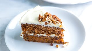 Easy Moist Carrot Cake Recipe [upl. by Luann]