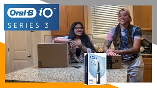 OralB iO Series 3 Limited Deep Clean Rechargeable Electric Powered Toothbrush Unboxing Amazon Order [upl. by Ethbun]