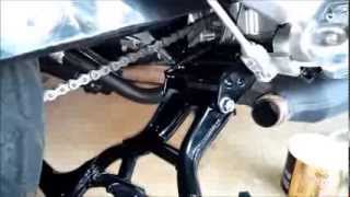 2013 Suzuki GW250 Center Stand installation vid [upl. by Aicatan]