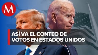 Biden vs Trump así va el conteo de votos en Estados Unidos [upl. by Akla]