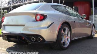 Ferrari FF V12 Engine Start Sound [upl. by Purdum25]