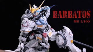 GUNDAM BARBATOS MG 1100 I made some battle damage weathering and a snowscape [upl. by Atlas]