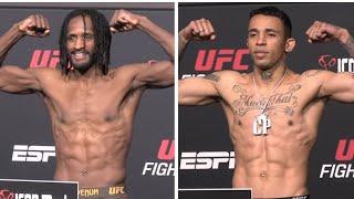 UFC Fight Night WeighIns Neil Magny vs Carlos Prates [upl. by Miehar253]