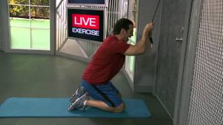 HOW TO DO Kneeling Abs Crunch With Resistance Bands [upl. by Eilrak433]