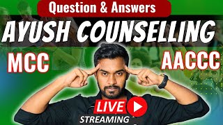 Question amp Answer Session  UP AYUSH COUNSELLING  MCC AACCC  Chalk Talk [upl. by Natlus37]