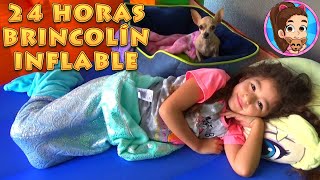 24 HORAS EN BRINCOLÍN INFLABLE YESLY Y PÍCHU  CASTILLO  RETO  UNBOXING  REVISIÓN [upl. by Nnylkcaj427]