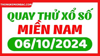 Quay thử xổ số miền Nam ngày 6 tháng 10  Quay thử XSMN 610  XSMN  SXMN  KQXSMN [upl. by Meehyr256]