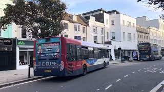 STAGECOACH BUS ROUTE 1 ARRIVING INTO WORTHING TOWN CENTRE FOR WORTHING BUS DEPOT FROM MIDHURST [upl. by Aliel]