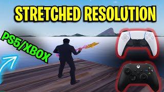 How to get STRETCHED resolution in Fortnite PS4PS5XBOX [upl. by Gombach765]