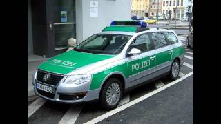 Deutsche Polizeisirene Landhorn [upl. by Ydassac12]