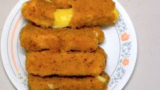 Deep fried Mozzarella sticks Video Recipe [upl. by Sussman]