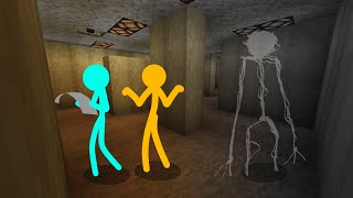 Stickman VS Backrooms Maze  AVM Shorts Animation [upl. by Anstice]