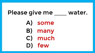 English Grammar Test 📘  If you pass this test your English is fantastic ✔👍 [upl. by Koa338]