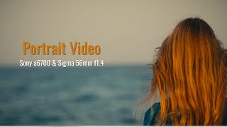 Portrait Video  Sony a6700  Sigma 56mm f14 cinematic sonyalpha portraitvideo [upl. by Jojo]