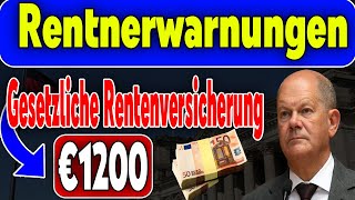 Gesetzesreform bringt 1200 € zusätzlich für gesetzliche Rentenversicherung Rentner in Deutschland [upl. by Ytirahs]