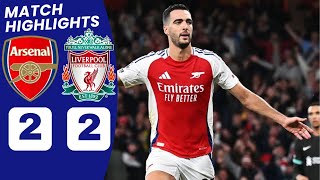 Arsenal vs Liverpool 22 HIGHLIGHTS  Saka goal Merino goal vs Liverpool Salah Goal vs Arsenal [upl. by Antipus697]