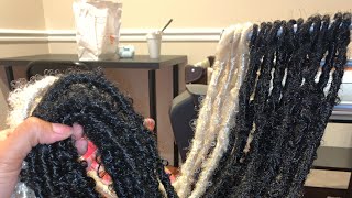 Handmade JAE locs  how to make crochet faux locs DIY make your own [upl. by Nomrac]