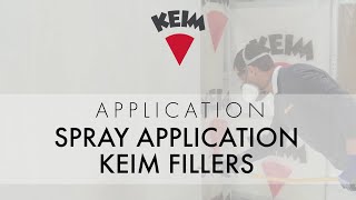 Spray application with KEIM fillers [upl. by Enelie]