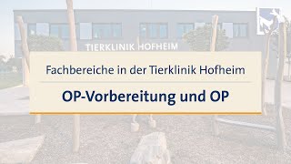 Fachbereiche in der Tierklinik Hofheim – OPVorbereitung und OP [upl. by Pagas]