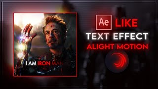 Fade in fade out text tutorial  Alight Motion Preset [upl. by Coffin266]