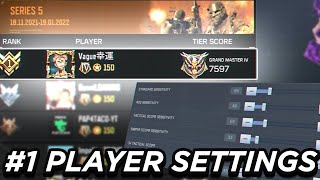 1 rank player best settings  HUD amp Setups season 10 codm [upl. by Deming]