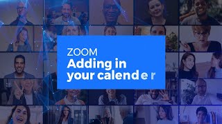 Zoom  Adding in your calendar [upl. by Naed]