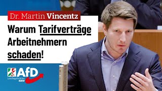 Warum Tarifverträge Arbeitnehmern schaden – Dr Martin Vincentz AfD [upl. by Gualterio232]