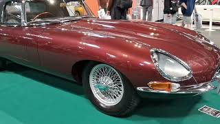 Jaguar E type Convertible Finest Example at Birmingham NEC 2024 classic car show Pure Class [upl. by Macnamara]