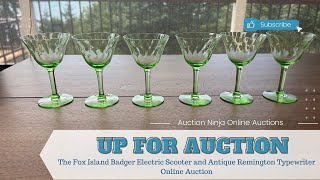 The Fox Island Badger Electric Scooter and Antique Remington Typewriter Online Auction [upl. by Leunam194]