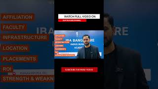 IBA Bangalore 2025 Batch EXPOSED  The Inside Scoop [upl. by Suoicul]