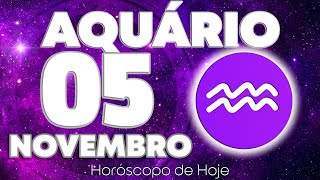 🤑CHEIRA A DINHEIRO❗ VEJO MUITAS NOTAS💵 Aquário ♒ Horóscopo do dia de hoje 5 de novembro 2024 🔮 tarô [upl. by Erait656]