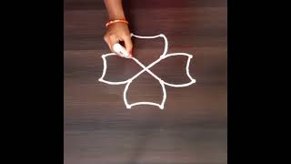 Very Simple Rangoli designs for beginners rangoli muggulu [upl. by Finnegan]