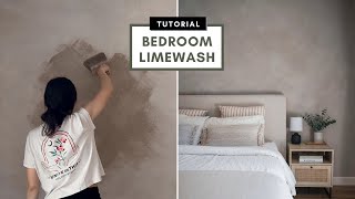 Bedroom LIMEWASH  DIY Tutorial  Step by Step [upl. by Wootten]