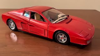 Bburago Ferrari Testarossa Unboxing and Review Scale 124 [upl. by Shaia795]