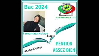 BAC 2024  Fatoumata Ndiaye  Mention AssezBien [upl. by Nivle]