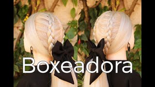 como fazer trança boxeadora boxer braid trenza boxeadora [upl. by Enyaj988]