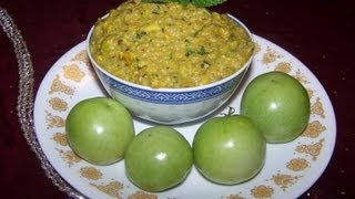 Green Tomato ChutneyAndhra style [upl. by Tobe]