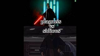 darth plagueis vs darth sidious  shorts starwars fyp trending viral [upl. by Lynnett]