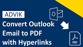 How to Convert Outlook Email to PDF With Hyperlinks [upl. by Allicerp]