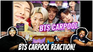 BTS Carpool Karaoke REACTION [upl. by Aihcsrop]