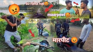 Bajaj Pulsar NS160 🤯Road mein so raha hai kuchh bola to🥵 Marne Ki baat kar raha hai🤯🥵maarpeet😡 [upl. by Assyle]