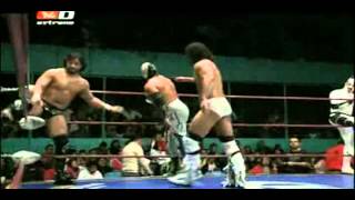 Atlantis La Sombra Mr Niebla vs Rush Terrible Volador Jr in a relevos increíbles match [upl. by Naot]