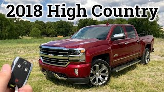 Review Heres What You Get With The 62 V8 2018 Chevy Silverado High Country [upl. by Asirem]