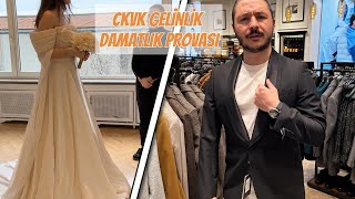 GELİNLİK DENEDİM CK İLK DENEMEDE DAMATLIĞINI ALDI D BİZİMLE BİR GÜN VLOG [upl. by Alliuqal305]