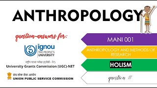 HOLISM  HOLISTIC PERSPECTIVE IN ANTHROPOLOGY revision Q4 [upl. by Nennek]