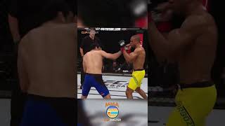 Edson Barbozas BRUTAL FLYING KNEE KNOCKOUT in WILD FIGHT vs Beneil Dariush [upl. by Notnilc129]