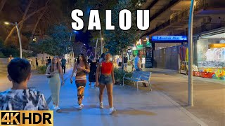 SALOU SPAIN  WALKING TOUR  Salou Nightlife Saturday tour 4k hdr July 2023 [upl. by Meluhs]