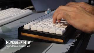 Monsgeek M1W ft KTT Strawberry Switches Thocky amp Creamy Build [upl. by Iphigeniah]