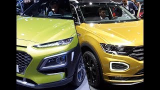 2018 Hyundai Kona vs 2018 Volkswagen TRoc [upl. by Kcirdes168]